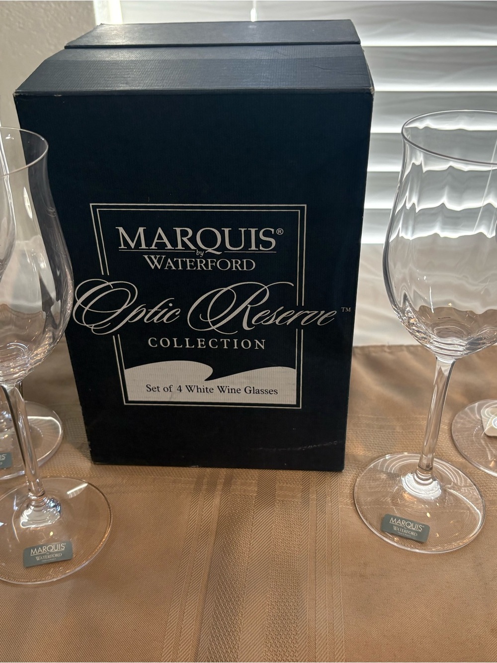 Marquise Clear White Wine Glasses by Marquis